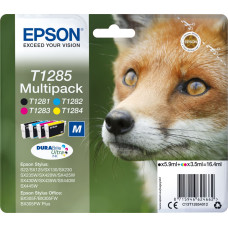 Epson Fox T1285 tintes kārtridžs 1 pcs Oriģināls Melns, Tirkīzzils, Fuksīns, Dzeltens