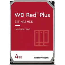 Western Digital HDD|WESTERN DIGITAL|Red Plus|4TB|SATA|256 MB|5400 rpm|3,5