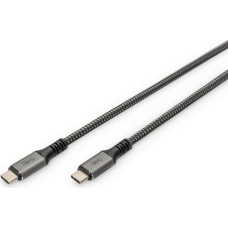 Digitus USB 4.0 Typ-C Cable 1m AL-Case PP braid 8K/60Hz PD3.0