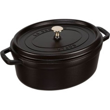 Staub Oval Cocotte, 31cm cast iron, black