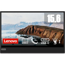 Lenovo L15 LED display 39,6 cm (15.6") 1920 x 1080 pikseļi Full HD Melns, Pelēks