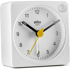 Braun BC02XW Kvarca modinātājpulkstenis Balts