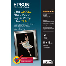 Epson Ultra Glossy Photo Paper, 100 x 150 mm, 300g/m², 20 sheets