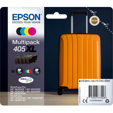 Epson 405XL DURABrite Ultra tintes kārtridžs 1 pcs Oriģināls Augsta (XL) produktivitāte Melns, Tirkīzzils, Fuksīns, Dzeltens