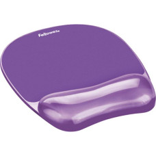 Fellowes Crystal Gel Mouse Gel Wrist Support purple