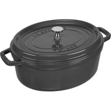 Staub Round Cocotte, 31cm cast iron, graphite grey