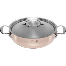 De Buyer Prima Matera Saucepot Copper/Steel 28cm curved induct.