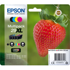 Epson Strawberry C13T29964012 tintes kārtridžs 1 pcs Oriģināls Augsta (XL) produktivitāte Melns, Tirkīzzils, Fuksīns, Dzeltens