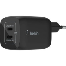 Belkin 65W DUAL USB-C GAN WALL PPS black