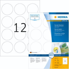 Herma Removable Round Labels  60 100 Sheet DIN A4 1200 pcs. 4477