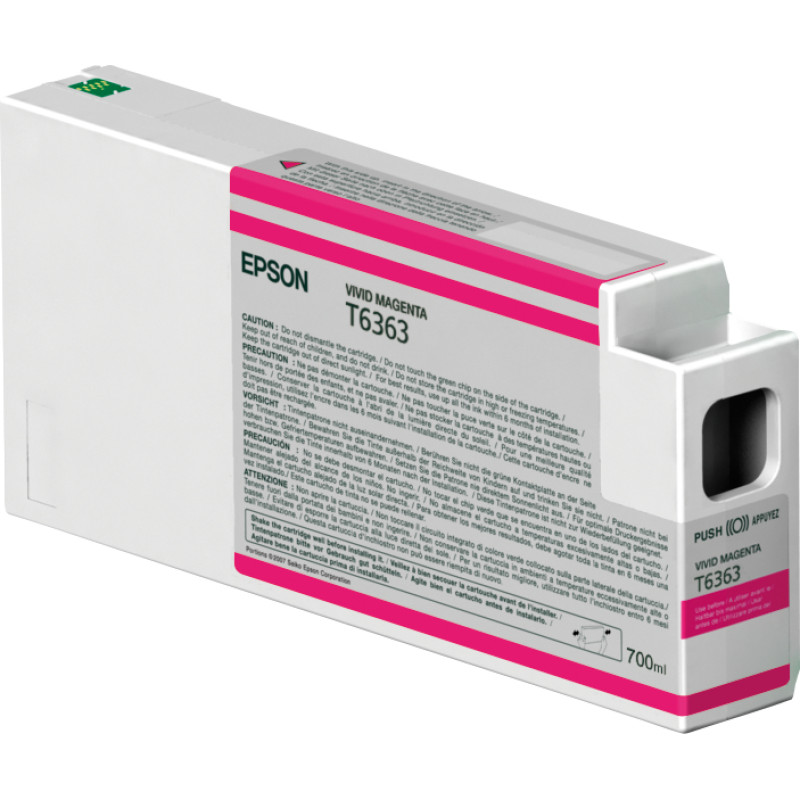 Epson Tintes kasetne Vivid Magenta T636300 UltraChrome HDR 700 ml