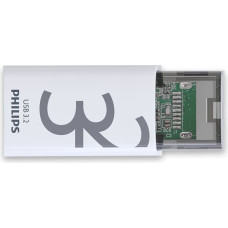 Philips Click USB zibatmiņa 32 GB USB Veids-C 3.2 Gen 1 (3.1 Gen 1) Caurspīdīgs, Balts