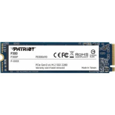 Patriot SSD|PATRIOT|P300|512GB|M.2|PCIE|NVMe|3D NAND|Write speed 1200 MBytes/sec|Read speed 1700 MBytes/sec|3.8mm|TBW 240 TB|P300P512GM28