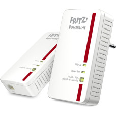 AVM FRITZ!Powerline 1240E WLAN Set 1200 Mbit/s Ethernet/LAN savienojums Wi-Fi Balts 1 pcs