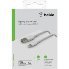 Belkin Lightning Cable 1m, coated, mfi cert, white