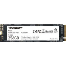 Patriot SSD|PATRIOT|P300|256GB|M.2|PCIE|NVMe|3D NAND|Write speed 1100 MBytes/sec|Read speed 1700 MBytes/sec|3.8mm|TBW 120 TB|P300P256GM28