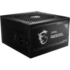 MSI Power Supply|MSI|650 Watts|Efficiency 80 PLUS GOLD|PFC Active|MTBF 1500000 hours|MAGA650GL