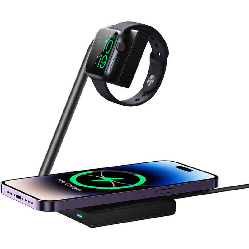 Joyroom 2in1 Magnetic Wireless Charger Joyroom JR-WQN05 15W (Black)