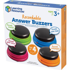 Learning Resources Recordable Answer Buzzers (Set of 4) Learning Resources LER 3769