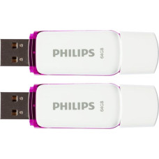 Philips USB 2.0 2-Pack      64GB Snow Edition Magic Purple