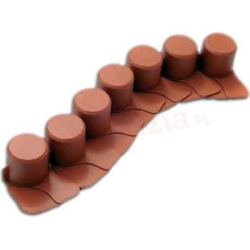 Prosperplast DĀRZA PALISADA 7 TERRACOTA 4.05m