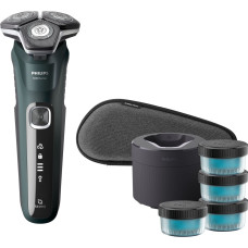 Philips SHAVER Series 5000 S5884/69 vīriešu skuveklis Rotācijas skuveklis Trimmeris Zaļš