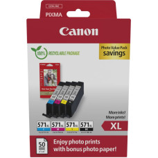 Canon 0332C006 tintes kārtridžs 4 pcs Oriģināls Augsta (XL) produktivitāte Melns, Tirkīzzils, Fuksīns, Dzeltens