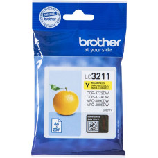 Brother LC-3211Y tintes kārtridžs Oriģināls Standarta produktivitāte Dzeltens