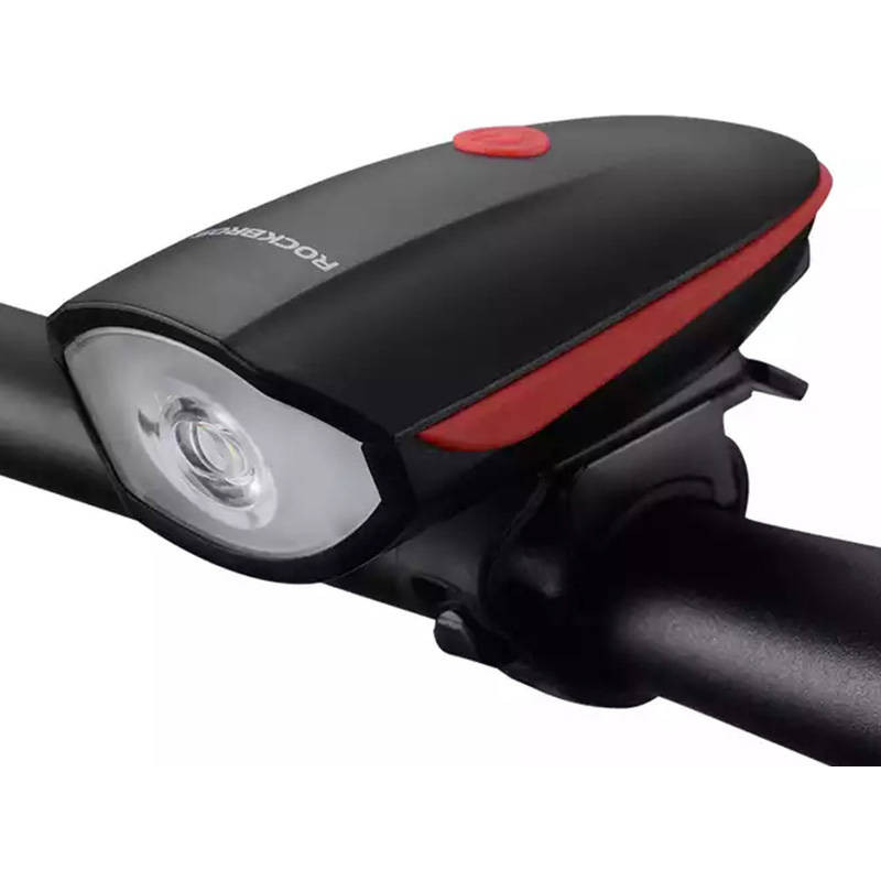 Rockbros Bicycle electronic bell and light Rockbros 7588 (black and red)