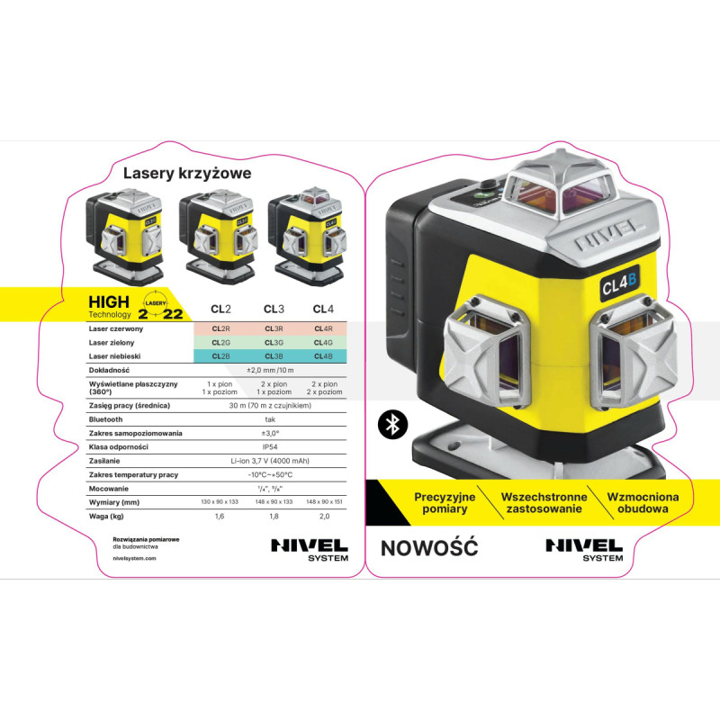 Nivelsystem/Topcon NIVEL SYSTEM LASER KRZYZOWY CL4G 4x360