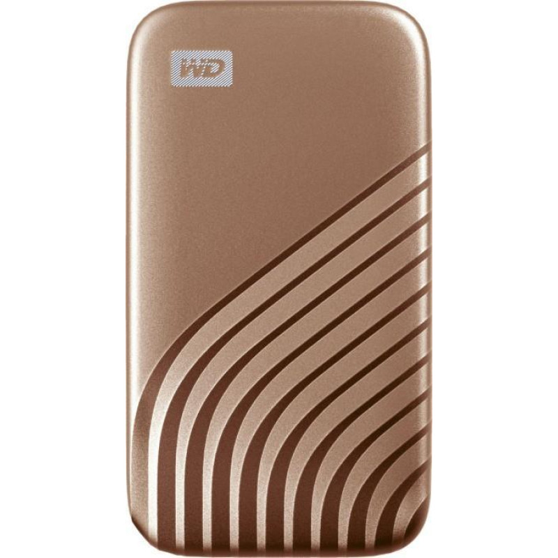 Western Digital External SSD|WESTERN DIGITAL|My Passport|500GB|USB-C|USB 3.2|Write speed 1000 MBytes/sec|Read speed 1050 MBytes/sec|WDBAGF5000AGD-WESN