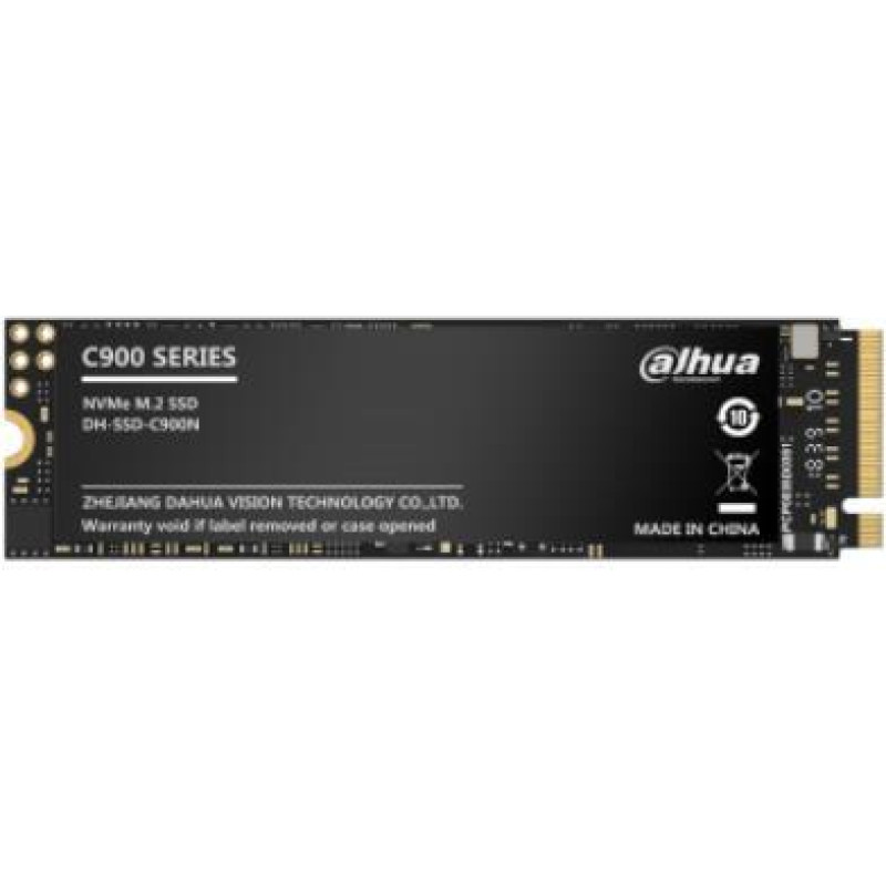 Dahua SSD|DAHUA|512GB|M.2|PCIe Gen3|NVMe|3D NAND|Write speed 1500 MBytes/sec|Read speed 2000 MBytes/sec|TBW 256 TB|MTBF 1500000 hours|SSD-C900N512G