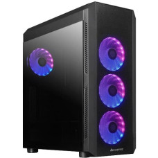 Chieftec Case|CHIEFTEC|SCORPION 4|MiniTower|Case product features Transparent panel|Not included|ATX|MicroATX|MiniITX|Colour Black|GL-04B-UC-OP