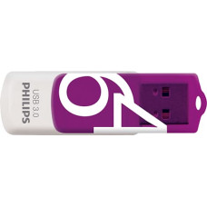 Philips FM64FD00B USB zibatmiņa 64 GB USB Type-A 3.2 Gen 1 (3.1 Gen 1) Lillā, Balts