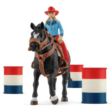 Schleich Cowgirl Barrel Racing Fun