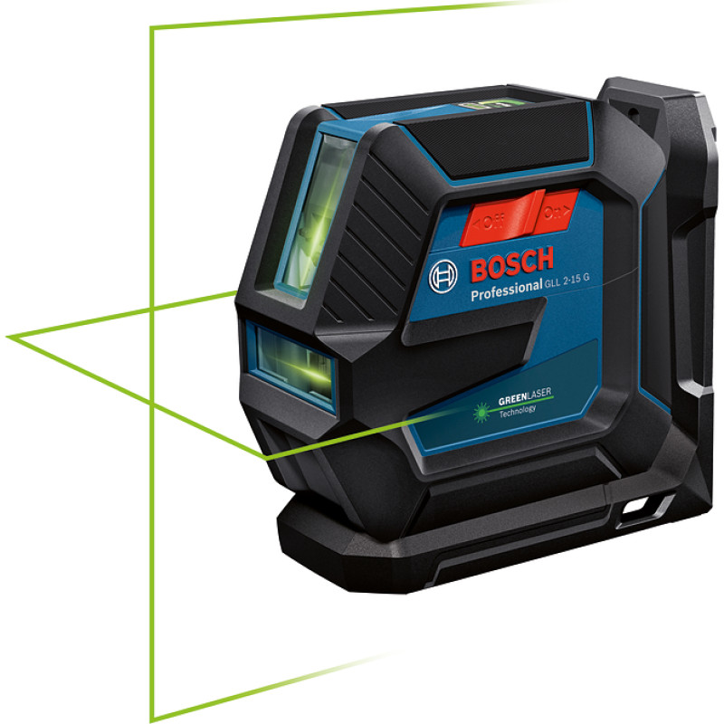 Bosch LASER KRZYŻOWY GLL 2-15 G ZIELONY +UCHWYT LB 10