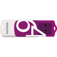 Philips FM64FD05B USB zibatmiņa 64 GB USB Type-A 2.0 Lillā, Balts