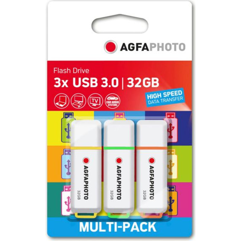 Agfaphoto USB 3.2 Gen 1     32GB Color Mix MP3