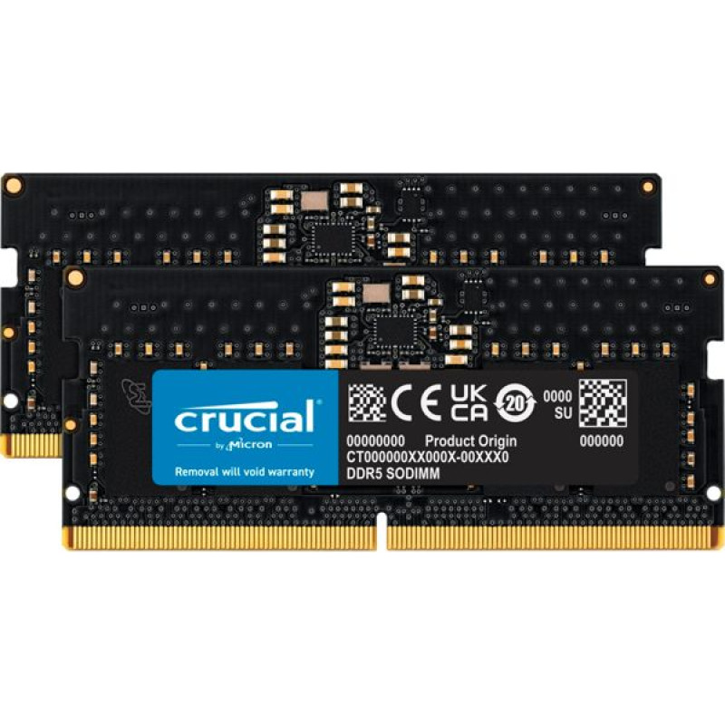 Crucial DDR5-5600 Kit       16GB 2x8GB SODIMM CL46 (16Gbit)