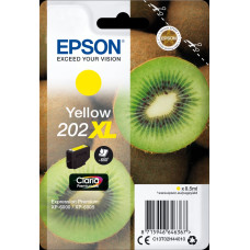 Epson Kiwi 202XL tintes kārtridžs 1 pcs Oriģināls Augsta (XL) produktivitāte Dzeltens