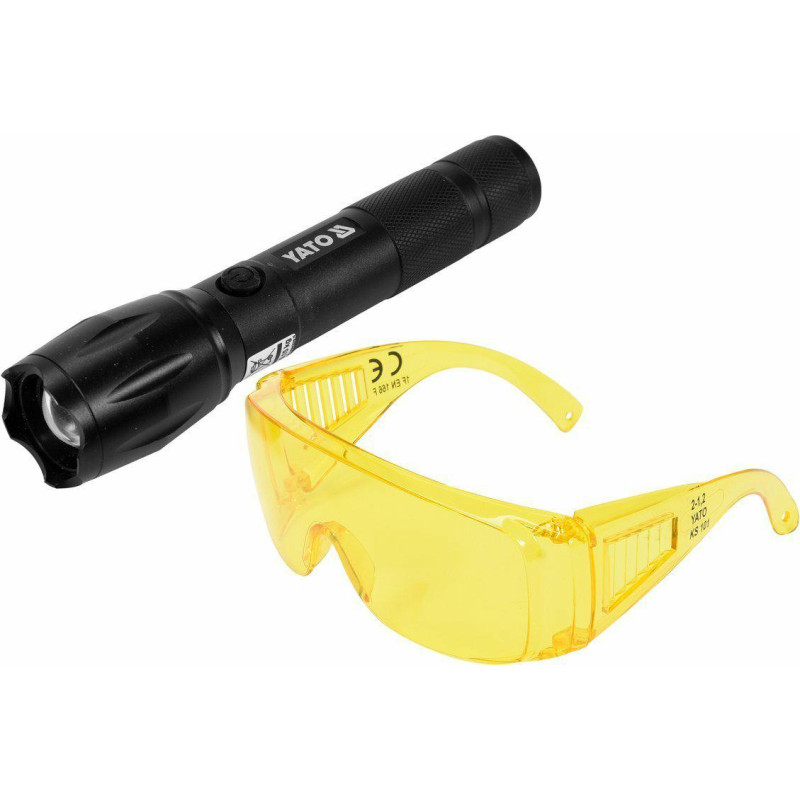 Yato LATARKA AKUMULATOROWA UV 1W + OKULARY