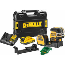 Dewalt .LASER LINIOWY 12/18V DCE825D1G18 ZIELONY + 5-PUNKTOWY 1x2,0Ah