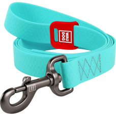 Waudog waterproof luminescent dog leash 25mm wide, 183 cm long turquoise