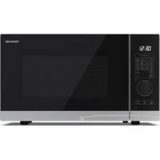 Sharp YC-PG254AE-S 25L Novietojams uz galda Kombinētā mikroviļņu krāsns 900 W Melns, Sudrabs