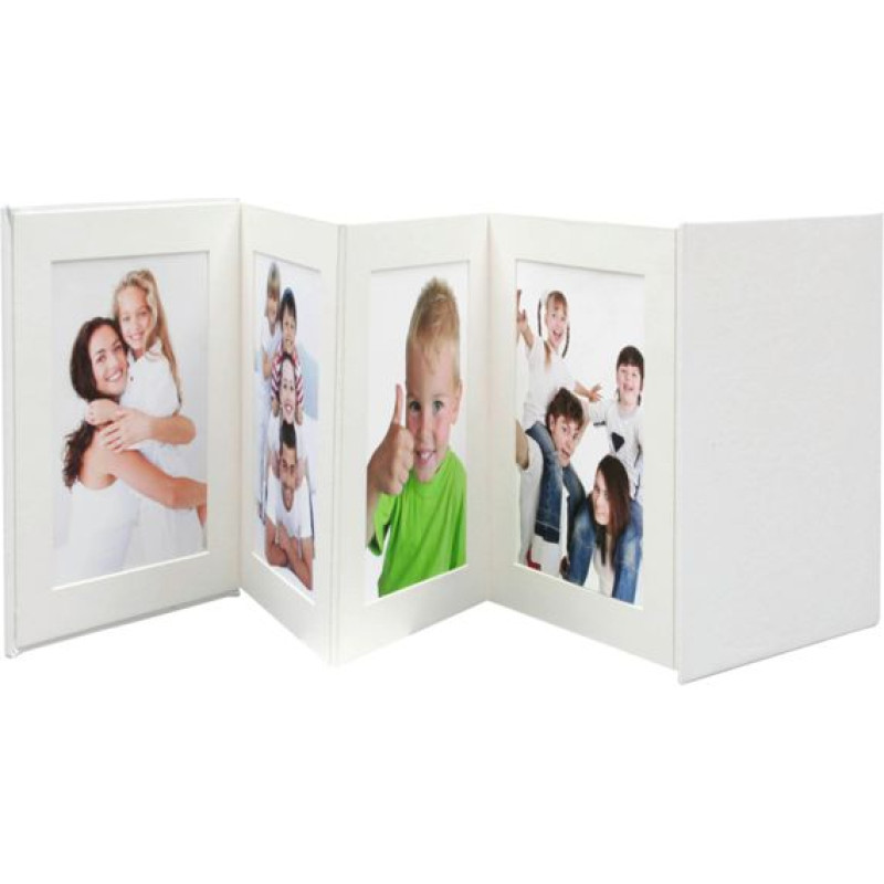 Deknudt Leporello white 8x10x15 8 photos              A66DC1 8PH