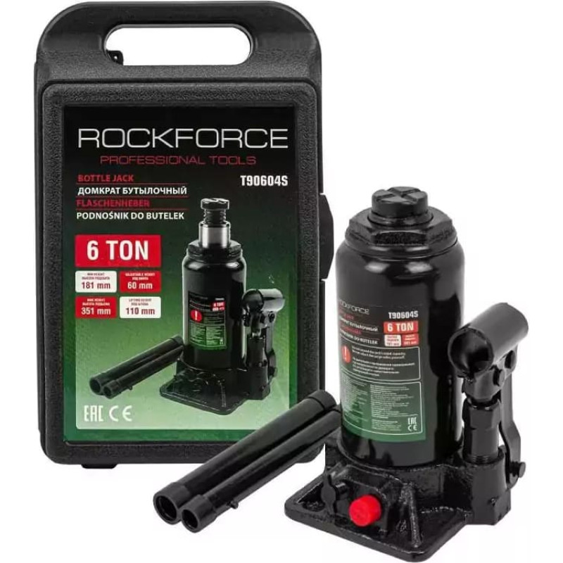 Rockforce DŹWIGNIK TŁ.HYDRAULICZNY  6T 181 - 351mm /WALIZKA