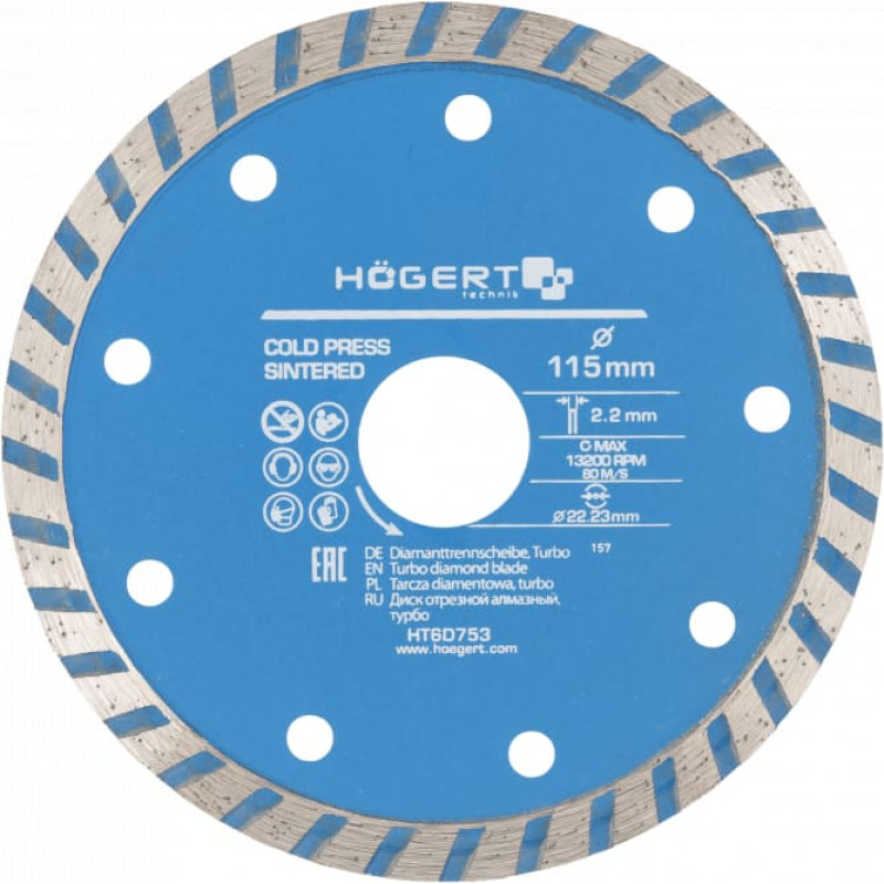 Hogert TARCZA DIAMENTOWA 115x22,2/TURBO