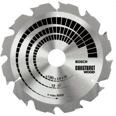 Bosch CONSTRUT WOOD HOLE zāģa asmens 250x3.2x30x20z