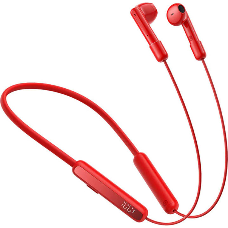 Joyroom Magnetic Wireless Neckband Headphones, Joyroom JR-DS1, (red)