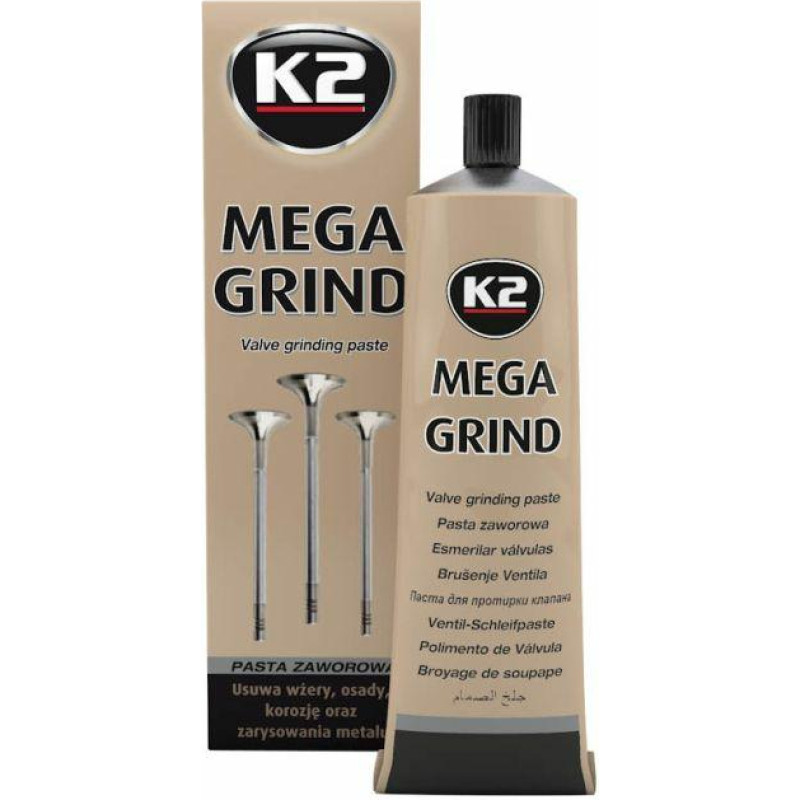 K2 PASTA ŚCIERNA DO DOCIERANIA GNIAZD I GRZYBKÓW ZAWOROWYCH MEGA GRIND 100G